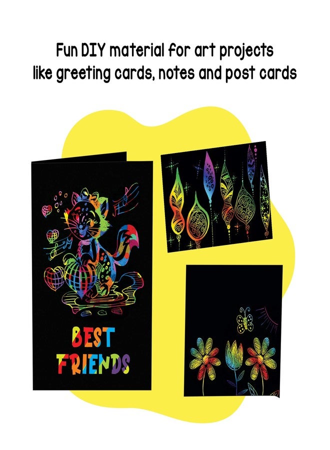 Toiing Doodletoi Return Gifts Combo - 30 Magical Rainbow Scratch Art Sheet Packs | Fun Art & Craft Kit | Great Return Gift for Kids Age 4 Years & Above - Image 5